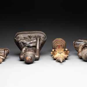A group of four Thai bronze Buddha figures, 19th C. — foto 6