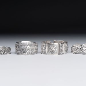 A group of nine Chinese and Southeast Asian silver wares, 19/20th C. — 照片 14