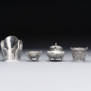 A group of nine Chinese and Southeast Asian silver wares, 19/20th C. — 照片 4