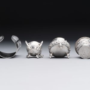 A group of nine Chinese and Southeast Asian silver wares, 19/20th C. — 照片 7