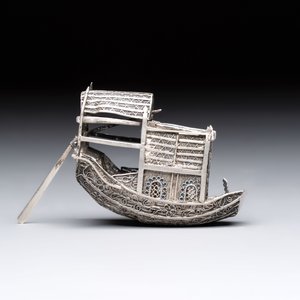 A group of nine Chinese and Southeast Asian silver wares, 19/20th C. — 照片 10