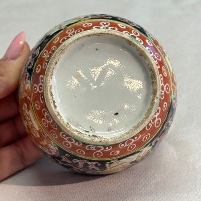 A group of nine Chinese Bencharong wares for the Thai market — photo 71
