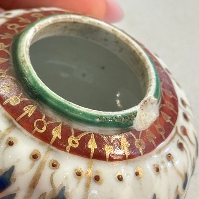 A group of nine Chinese Bencharong wares for the Thai market — photo 74