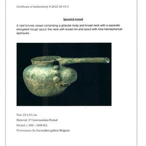 A group of seven bronze and pottery objects, Syria, Persia, and Luristan, 3rd C. and earlier — 照片 13