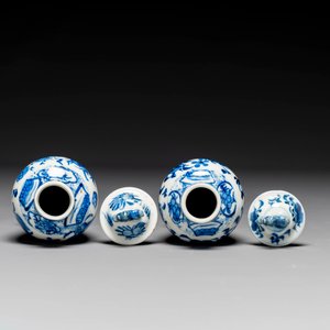 A group of six pieces of Chinese blue and white porcelain, 18/19th century — 照片 4