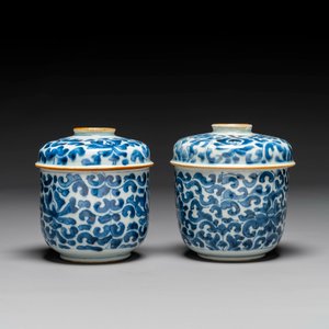 A group of six pieces of Chinese blue and white porcelain, Kangxi — photo 7