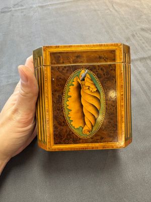 A group of six wooden tea caddies with inlaid decoration, The Netherlands, 18th C. — photo 66