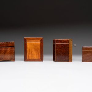 A group of six wooden tea caddies with inlaid decoration, The Netherlands, 18th C. — photo 14