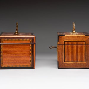 A group of six wooden tea caddies with inlaid decoration, The Netherlands, 18th C. — photo 3