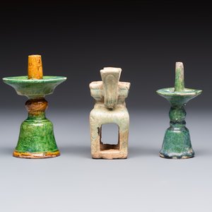 A group of ten Chinese glazed pottery mingqi, Ming — photo 11