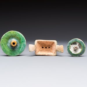 A group of ten Chinese glazed pottery mingqi, Ming — photo 12