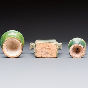A group of ten Chinese glazed pottery mingqi, Ming — photo 13