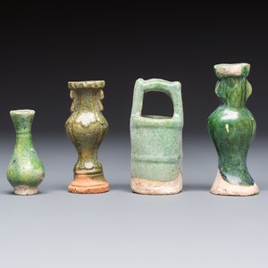 A group of ten Chinese glazed pottery mingqi, Ming — photo 14
