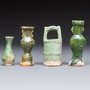 A group of ten Chinese glazed pottery mingqi, Ming — photo 16