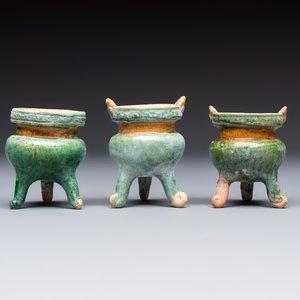 A group of ten Chinese glazed pottery mingqi, Ming — photo 4