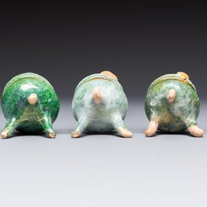 A group of ten Chinese glazed pottery mingqi, Ming — photo 7