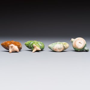 A group of ten Chinese glazed pottery mingqi, Ming — photo 13