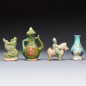 A group of ten Chinese glazed pottery mingqi, Ming — photo 4