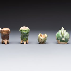 A group of ten Chinese glazed pottery mingqi, Ming — photo 9