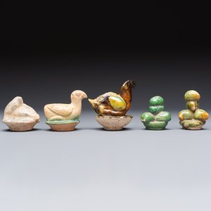 A group of ten Chinese glazed pottery mingqi, Ming — photo 11