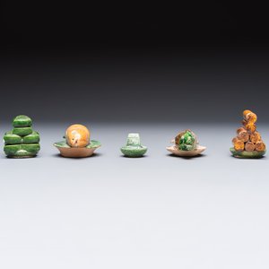 A group of ten Chinese glazed pottery mingqi, Ming — photo 5