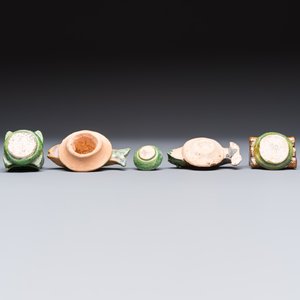 A group of ten Chinese glazed pottery mingqi, Ming — photo 8