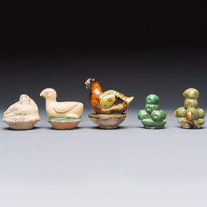 A group of ten Chinese glazed pottery mingqi, Ming — photo 9
