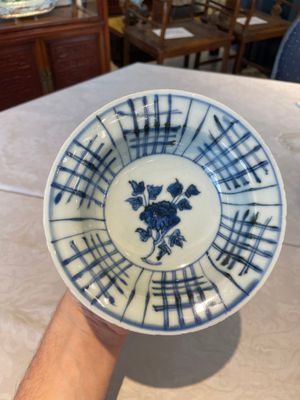 A group of thirteen Chinese blue, white and famille rose plates and a bowl, late Ming/early Qing — 照片 2