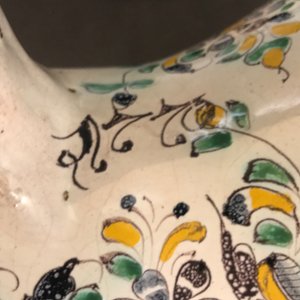 A Habaner pottery jug with a hunting scene, monogram IL, Slovakia, 18th C. — 照片 10