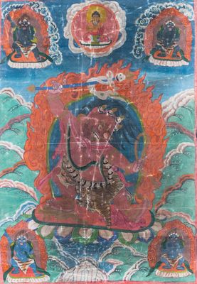 A 'Hayagriva' thangka, Tibet, 19th C.