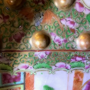 19世纪 广彩绣墩  — 照片 11