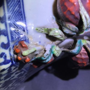 A hexagonal Chinese qianjiang cai vase, 19/20th C. — 照片 9