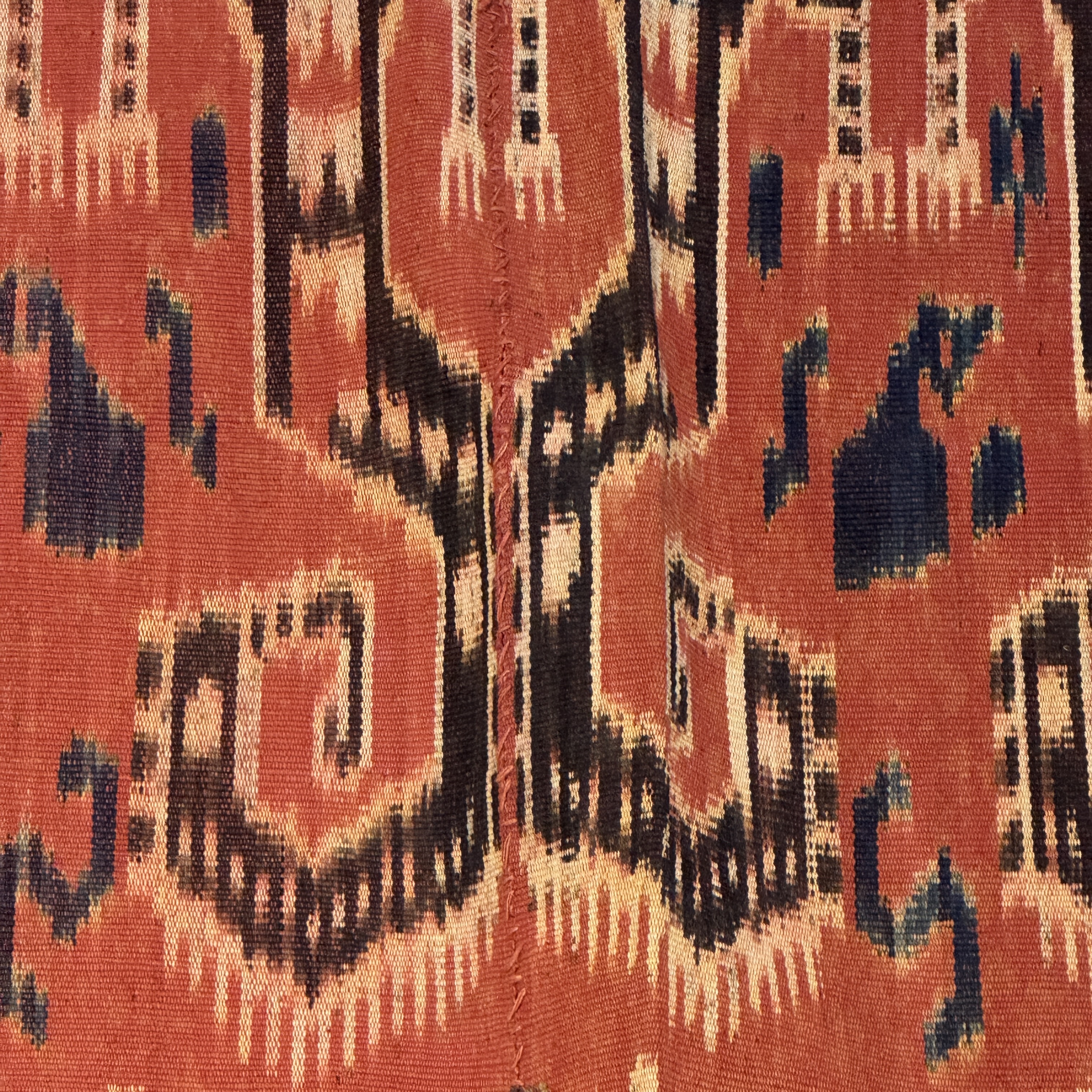 A hinggi shoulder cloth with warrior motifs and an Iban pua textile with human and animal motifs — photo 10