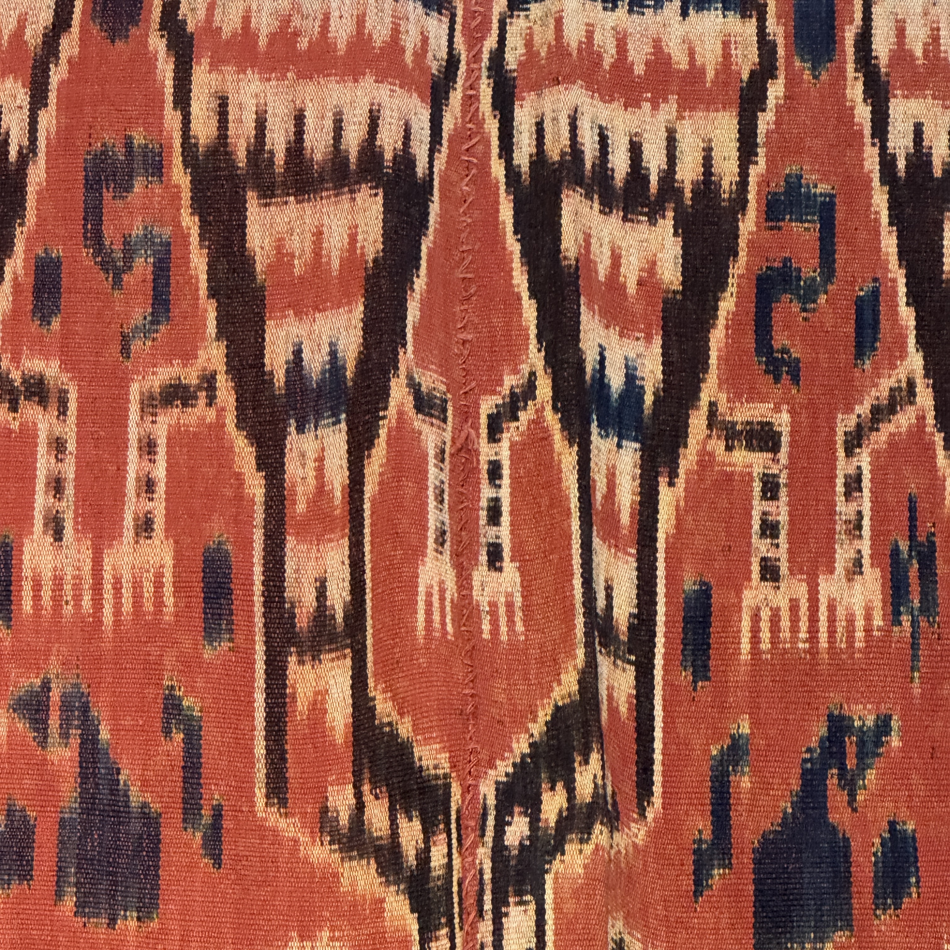 A hinggi shoulder cloth with warrior motifs and an Iban pua textile with human and animal motifs — photo 11