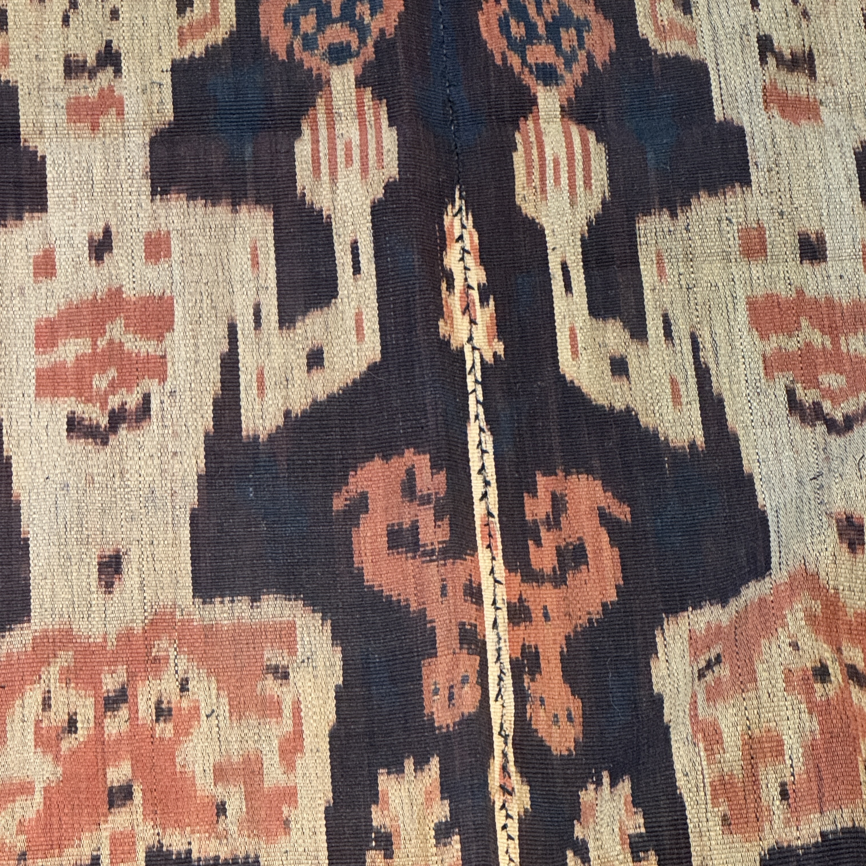 A hinggi shoulder cloth with warrior motifs and an Iban pua textile with human and animal motifs — photo 29