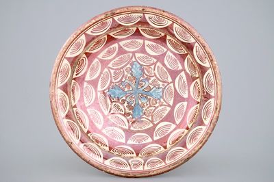 A Hispano Moresque lusterware dish, Spain, late 16th C.