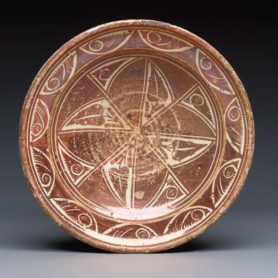 A Hispano-Moresque lustre-glazed dish, Valencia, Spain, 17th C.
