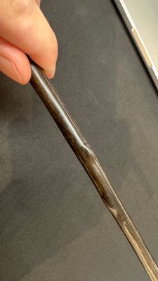 A honey-brown rhinoceros horn swagger stick with a gilt-copper knob — 照片 20
