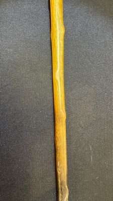 A honey-brown rhinoceros horn swagger stick with a gilt-copper knob — 照片 3