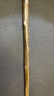A honey-brown rhinoceros horn swagger stick with a gilt-copper knob — 照片 5