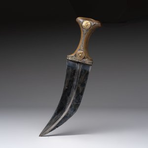 A jambiya-style dagger or 'Asib' with horn hilt and silver-plated mounts, Yemen, 19th C. — 照片 5