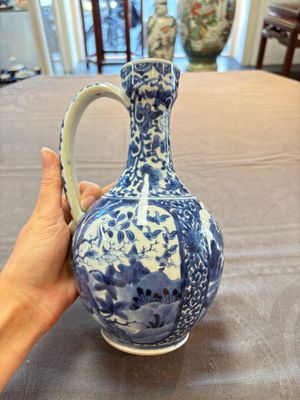 A Japanese Arita blue and white jug and a silver-mounted tankard, Edo, 17/18th C. — 照片 9
