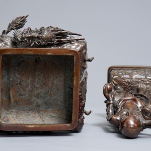 A Japanese bronze koro on dragon claw feet, Edo or Meiji, 18/19th C. — photo 6