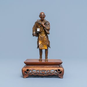 A Japanese bronze Miyao-style okimono, Meiji, 19th C. — photo 2