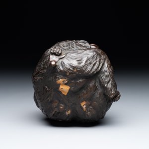 A Japanese bronze okimono with three monkeys, Yoshinobu seal mark, Meiji period — 照片 4