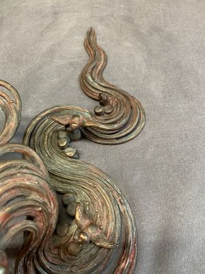 A Japanese copper, bronze and pewter Ikebana vessel, signed Kimura Toun 木村渡雲, Meiji, 19th C. — photo 10