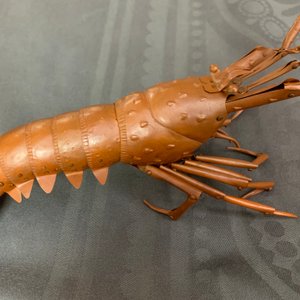 A Japanese copper 'jizai' okimono lobster, signed Myochin, Showa, 20th C. — 照片 12