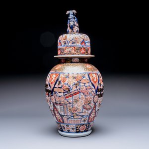A large Japanese Imari vase and cover, Meiji, 19th C. — photo 4