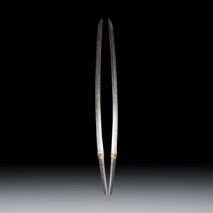 A Japanese katana, signed Hizen no Kuni Dewa no Kami Fujiwara Yukihiro, with koshirae, Edo, dated Genroku 15 (1702) — photo 2