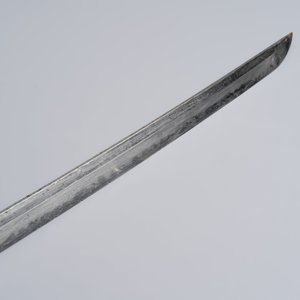 A Japanese katana, signed Hizen no Kuni Dewa no Kami Fujiwara Yukihiro, with koshirae, Edo, dated Genroku 15 (1702) — photo 9